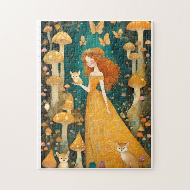 Puzzle Des personnages de conte de fées adorables dans un (Vertical)