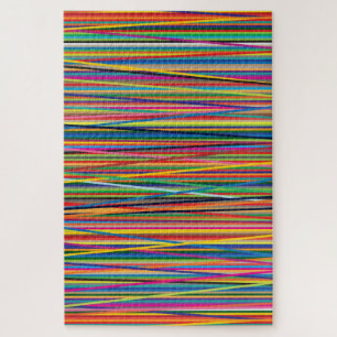 Puzzle Des rayures abstraites colorées dessinent un tissu
