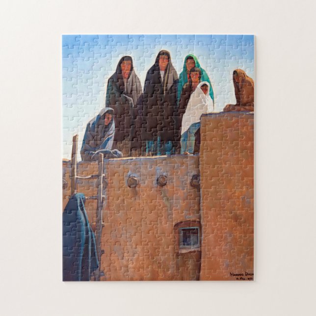 Puzzle Des regards de la maison par Maynard Dixon (Vertical)