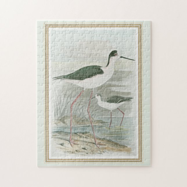 Puzzle Des tiltes noires au bord de l'eau (Vertical)