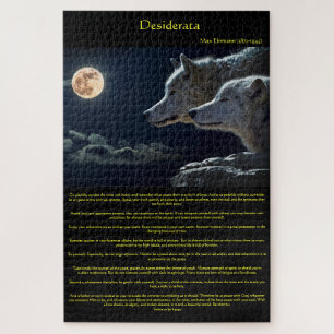 Puzzle Desiderata white wolfs on a mountain side 