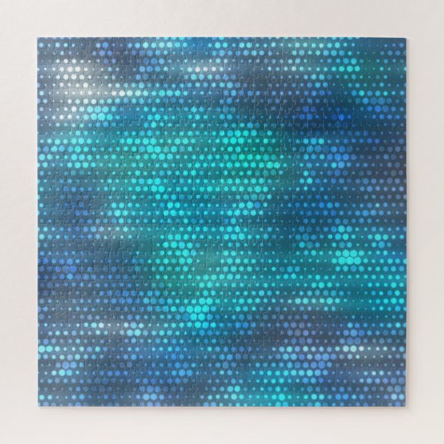 Puzzle Design arrière - plan bleu abstrait créatif. (Vertical)