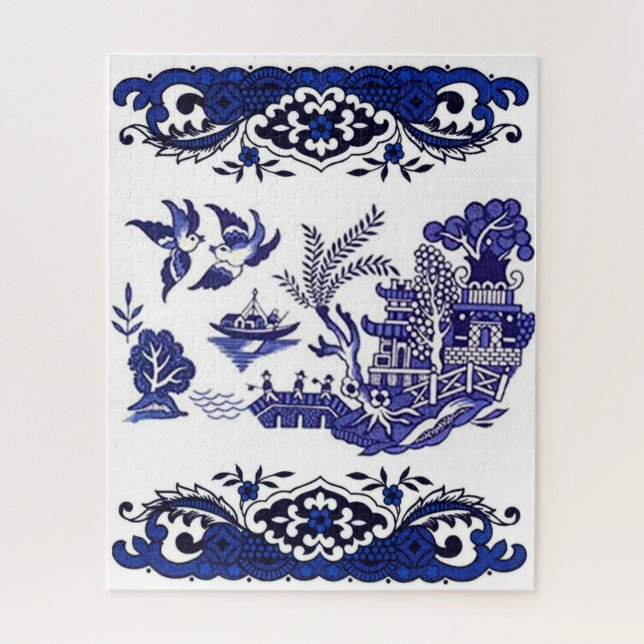 Puzzle Design classique de saule bleu (Vertical)