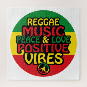 Puzzle Design de reggae avec des citations positives et d