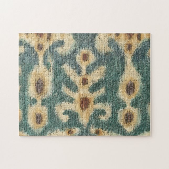 Puzzle Design décoratif de tissu Ikat par Chariklia Zarri (Horizontal)