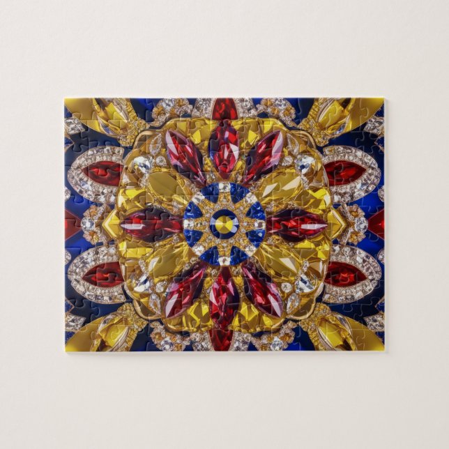 Puzzle Design moderne abstrait Colombie Couleurs (Horizontal)