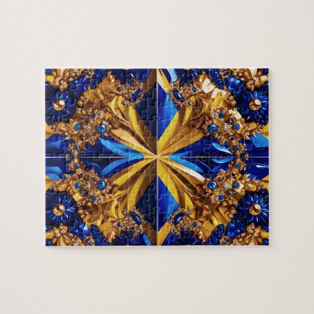 Puzzle Design moderne abstrait Suède Couleurs (Horizontal)