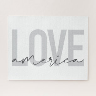 Puzzle Design moderne, simple, chic, cool de Love America