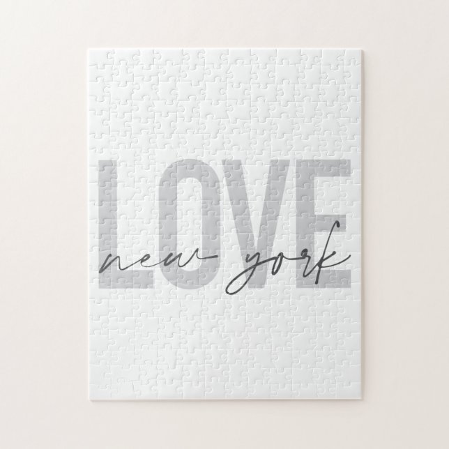 Puzzle Design moderne, urbain, cool simple design de Love (Vertical)