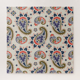 Puzzle Design motif paisley classique et transparent.