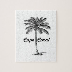 Puzzle Design noir et blanc Cape Coral & Palm