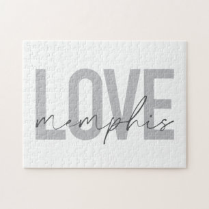 Puzzle Design simple, moderne, urbain, cool Love Memphis