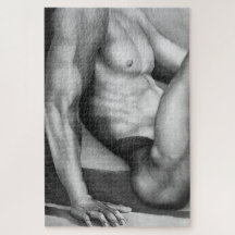 Dessin d'art masculin de Cool chic nu