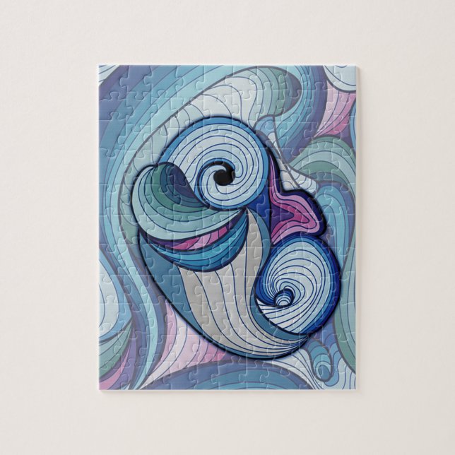 Puzzle Dessin Dauphin Doodin (Vertical)