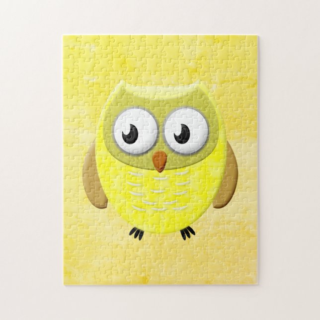 Puzzle Dessin de bébé hibou (Vertical)