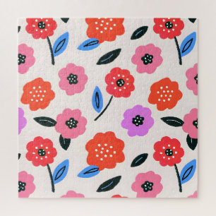 Puzzle dessin de fleurs de Han