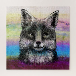 Puzzle Dessin de la face Fox