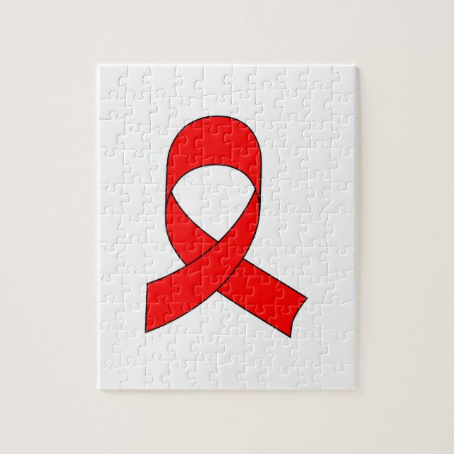 Puzzle Dessin de ruban rouge (Vertical)