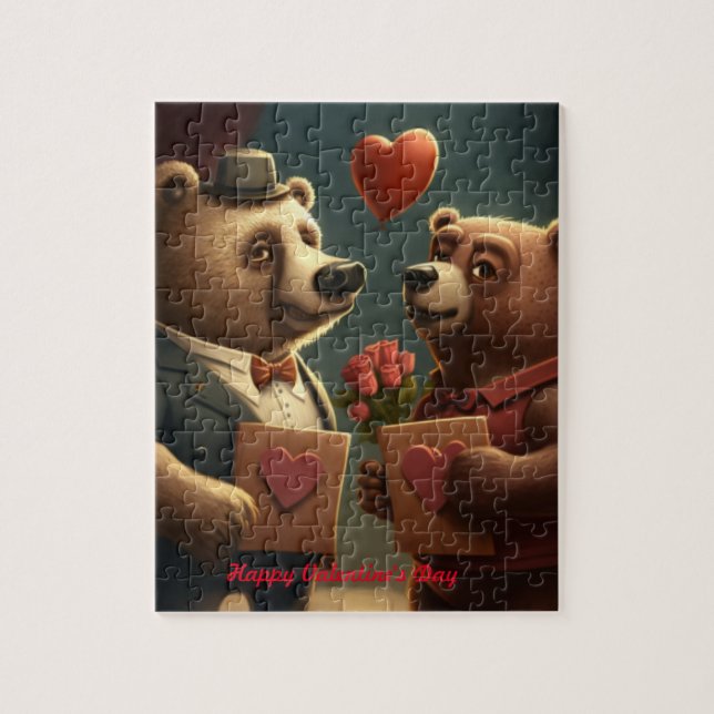 Puzzle Dessin de Saint Valentin (Vertical)