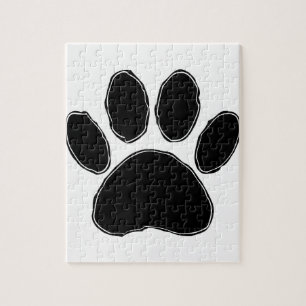Puzzle Dessin Paw Chien En Noir
