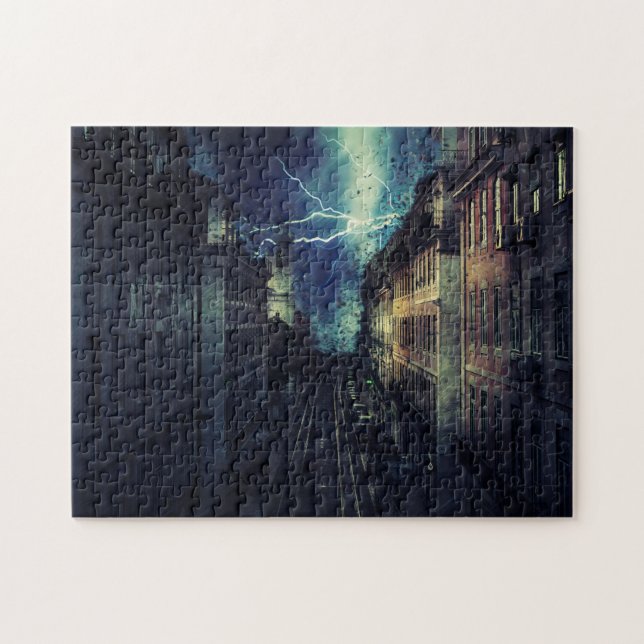 Puzzle Destruction de la ville par tempête (Horizontal)