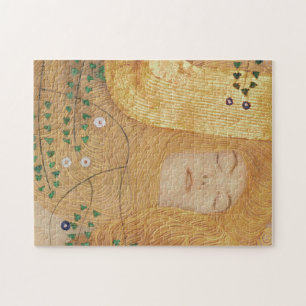 Puzzle Détail de Gustav Klimt des serpents de l'eau I