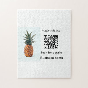 Puzzle Détail d'entreprise de code q r de fruit d'ananas 