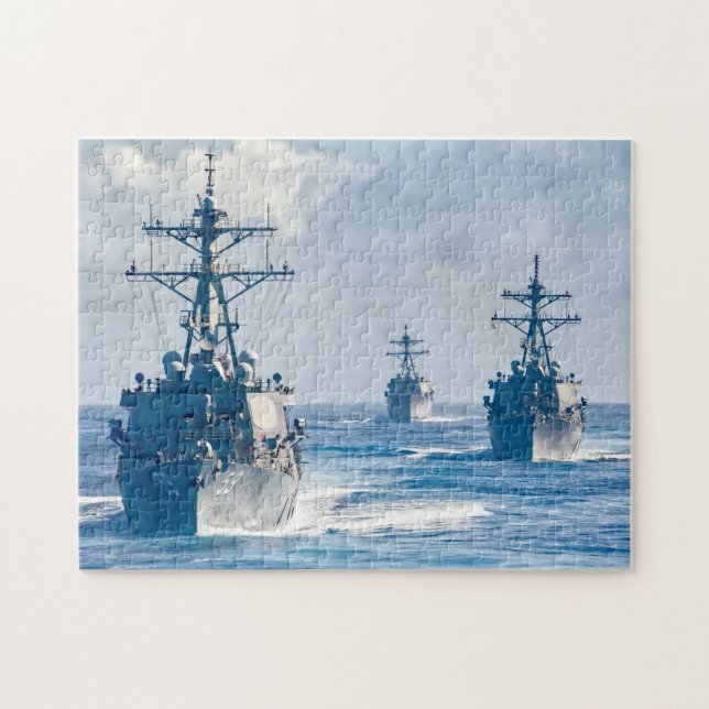 Puzzle DÉTROYEUR DE MISSILES GUIDÉS - DDG-59 (11x14 POUCE (Horizontal)
