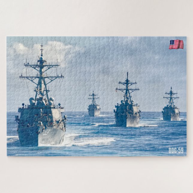 Puzzle DÉTROYEUR DE MISSILES GUIDÉS - DDG-59 (20 x 30 POU (Horizontal)