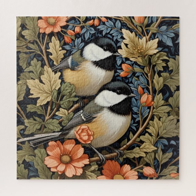 Puzzle Deux Beaux Pickadee Noirs (Vertical)