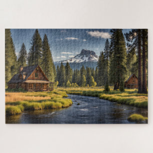 Puzzle Deux Cabines au bord de la rivière