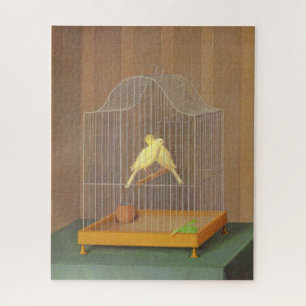 Puzzle Deux canaris dans une cage (d'Antonio Donghi)
