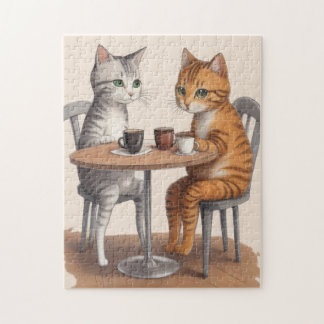 Puzzle Deux chats mignons