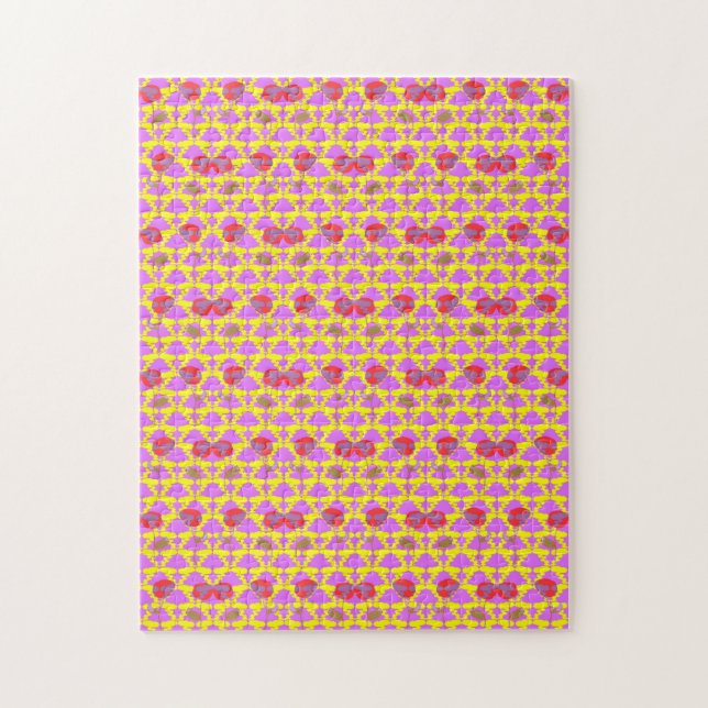 Puzzle Deux Fleurs Roses (Vertical)