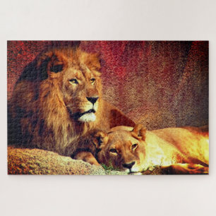 Puzzle Deux Lions