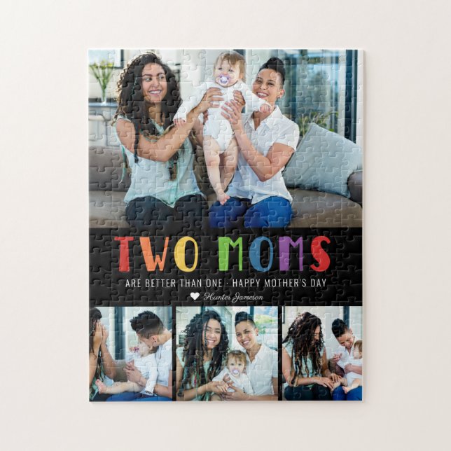 Puzzle Deux Moms Sont Meilleures Qu'Une | Photo de la Fêt (Vertical)