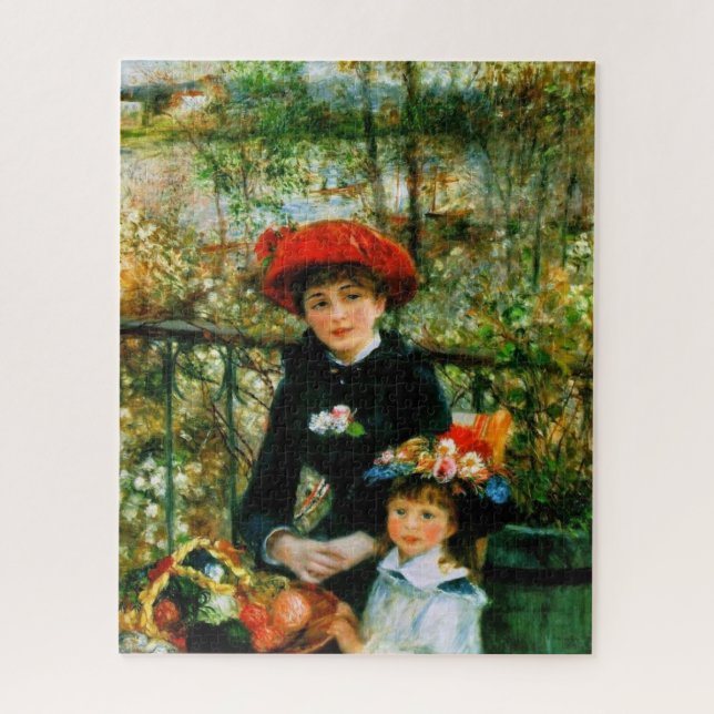 Puzzle Deux Soeurs en terrasse par Renoir (Vertical)