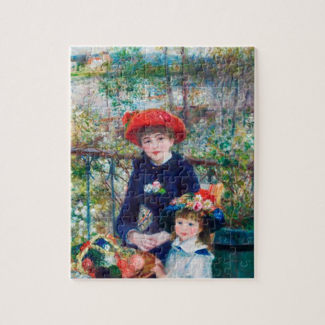 Puzzle Deux Soeurs (En Terrasse) Pierre Auguste Renoir (Vertical)