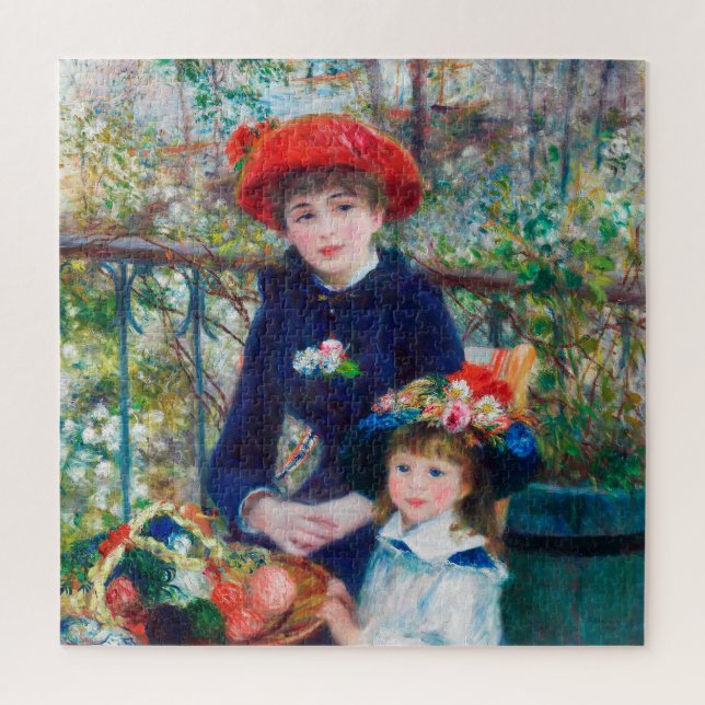 Puzzle Deux Soeurs - Renoir Impressionniste Peinture 1881 (Vertical)