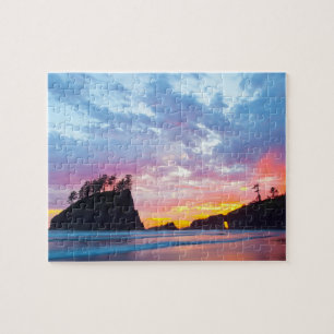 Puzzle Deuxième plage au coucher du soleil, Washington