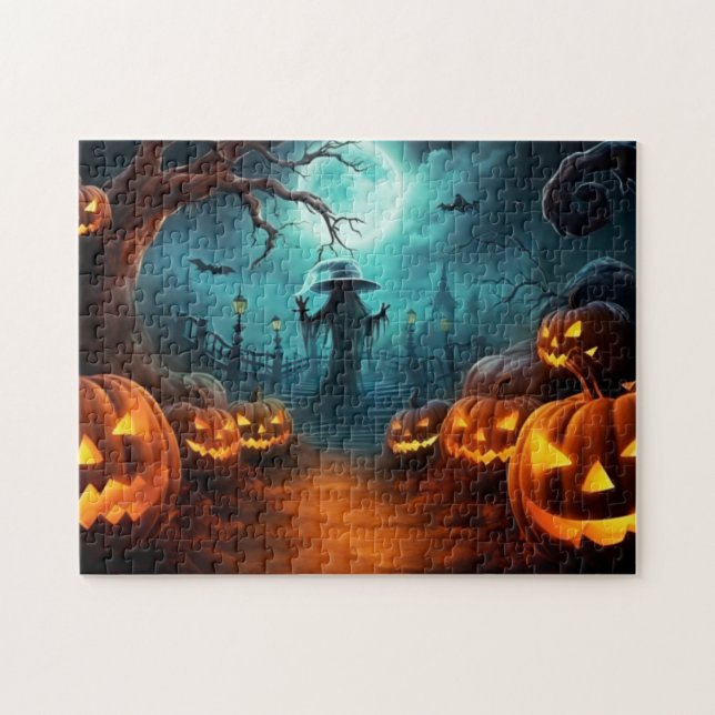 Puzzle d'Halloween éffrayant (Horizontal)