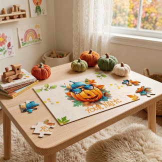 Puzzle d'Halloween personnalisé pour enfants