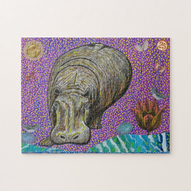 Puzzle d'hippopotame (Horizontal)