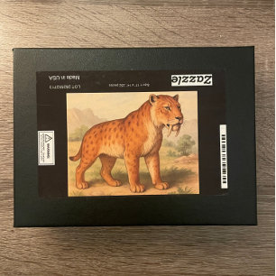 Puzzle d'histoire naturelle du tigre de dent sabre