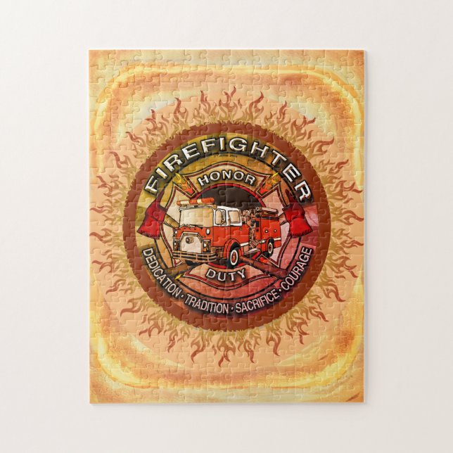 Puzzle d'honneur pompier (Vertical)