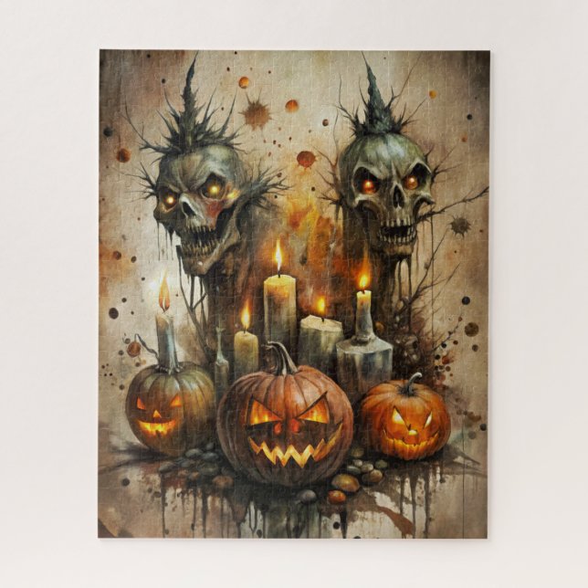 Puzzle d'horreur d'Halloween (Vertical)