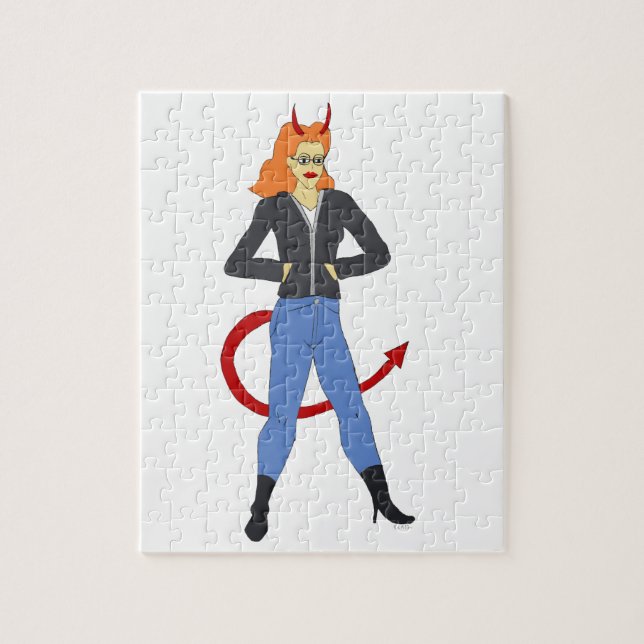 Puzzle diable fille   (Vertical)