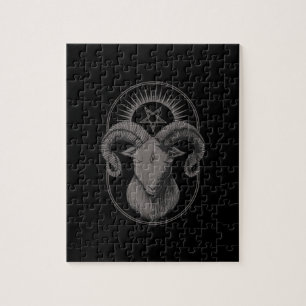 Puzzle Diable Goat Pentagram Baphomet Satan Occulte Satan