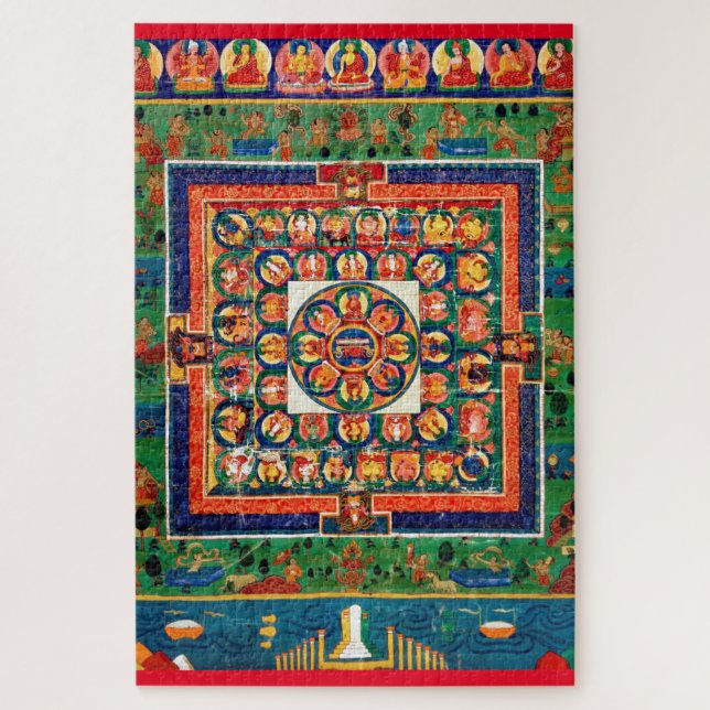 Puzzle Diagramme cosmique de Mandala pour la méditation (Vertical)