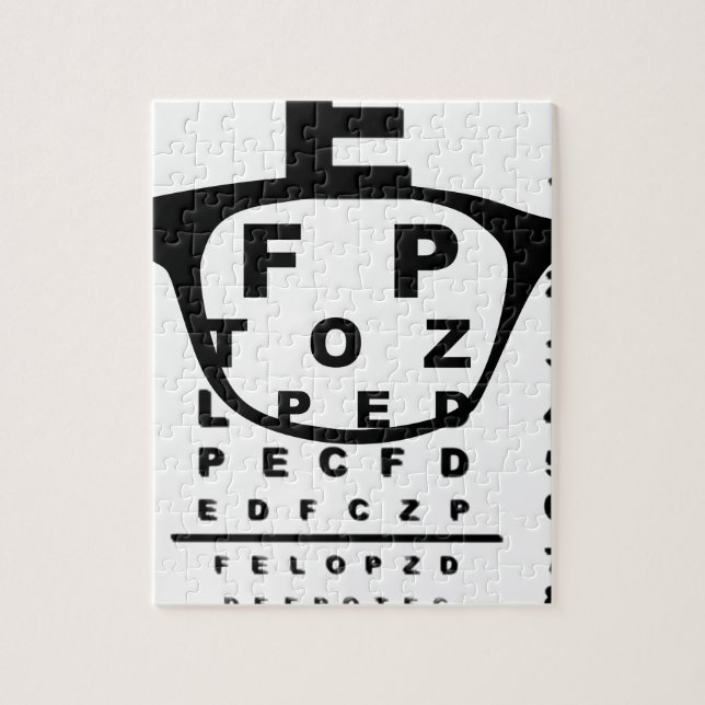 Puzzle Diagramme d'essai d'oeil de Blurr (Vertical)